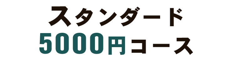 スタンダード 5000円コース